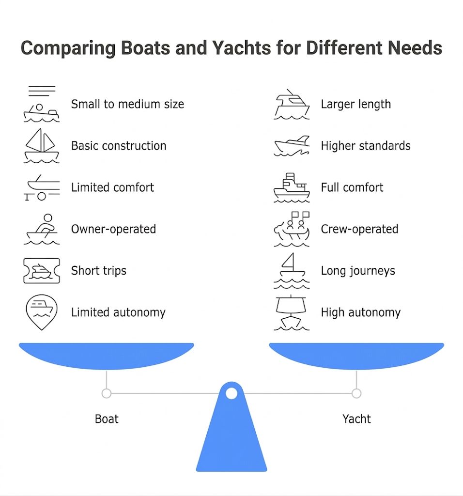 what makes a boat a yacht
